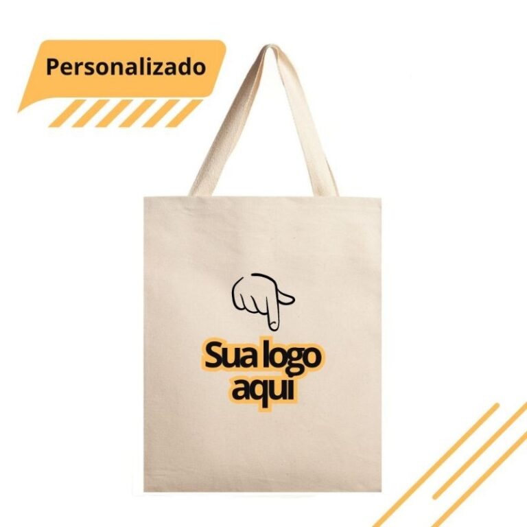 Ecobag de algodão cru