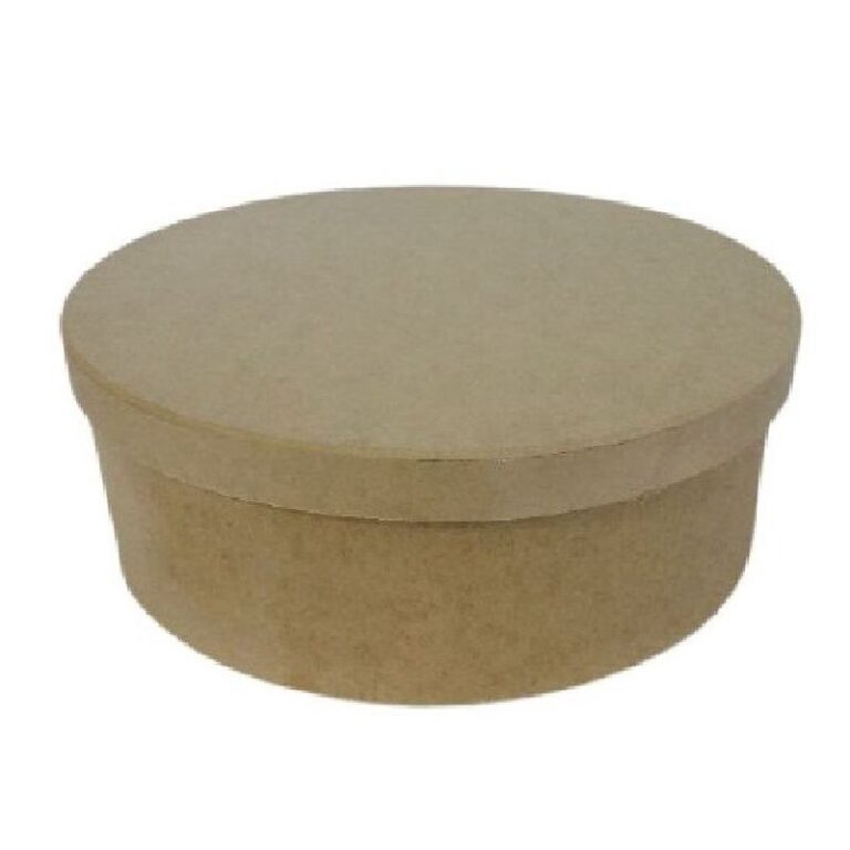 Kit de caixas redondas de MDF para o convite de madrinha