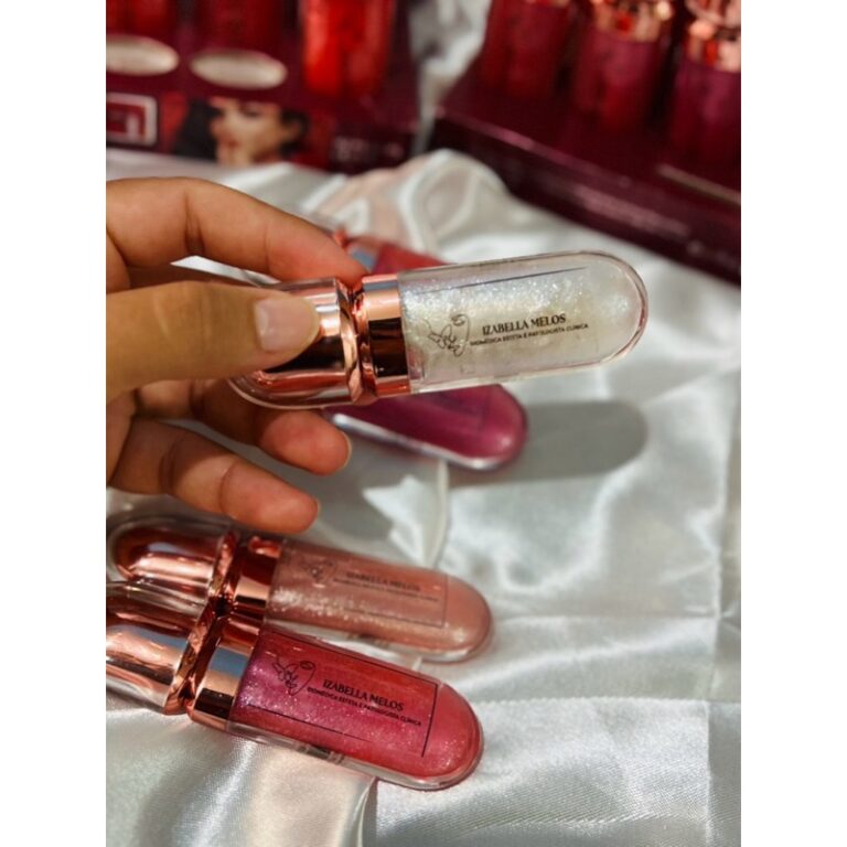 Kit de gloss personalizado para convite de madrinha