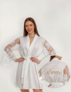 Robe de noiva luxo para o making of