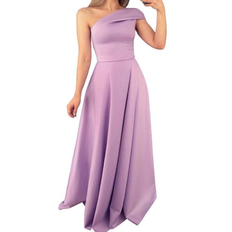 Vestido de ombro único, modelo Madison