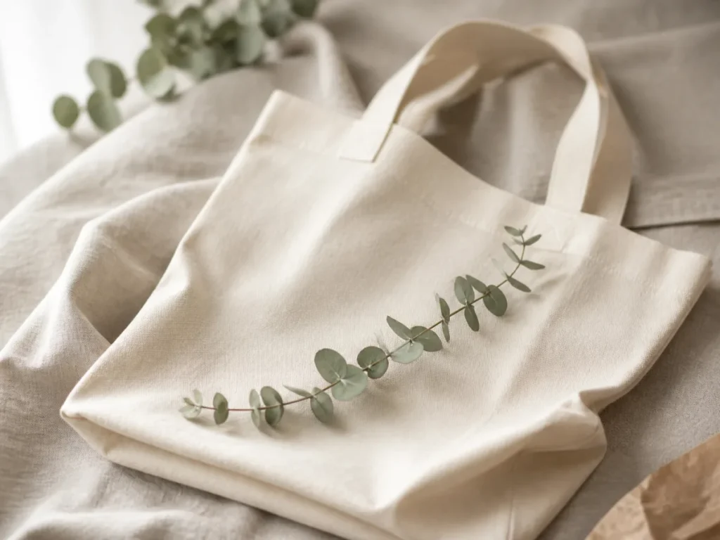 Ecobag de algodão cru