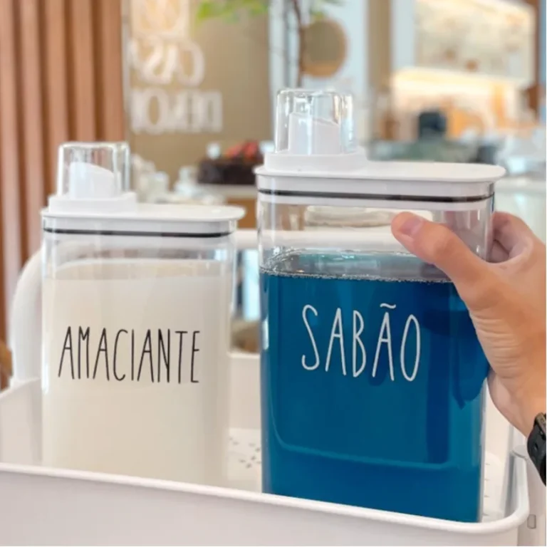 Kit de dispensers organizadores para lavanderia