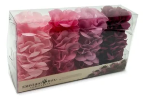 Forminhas de flor de seda