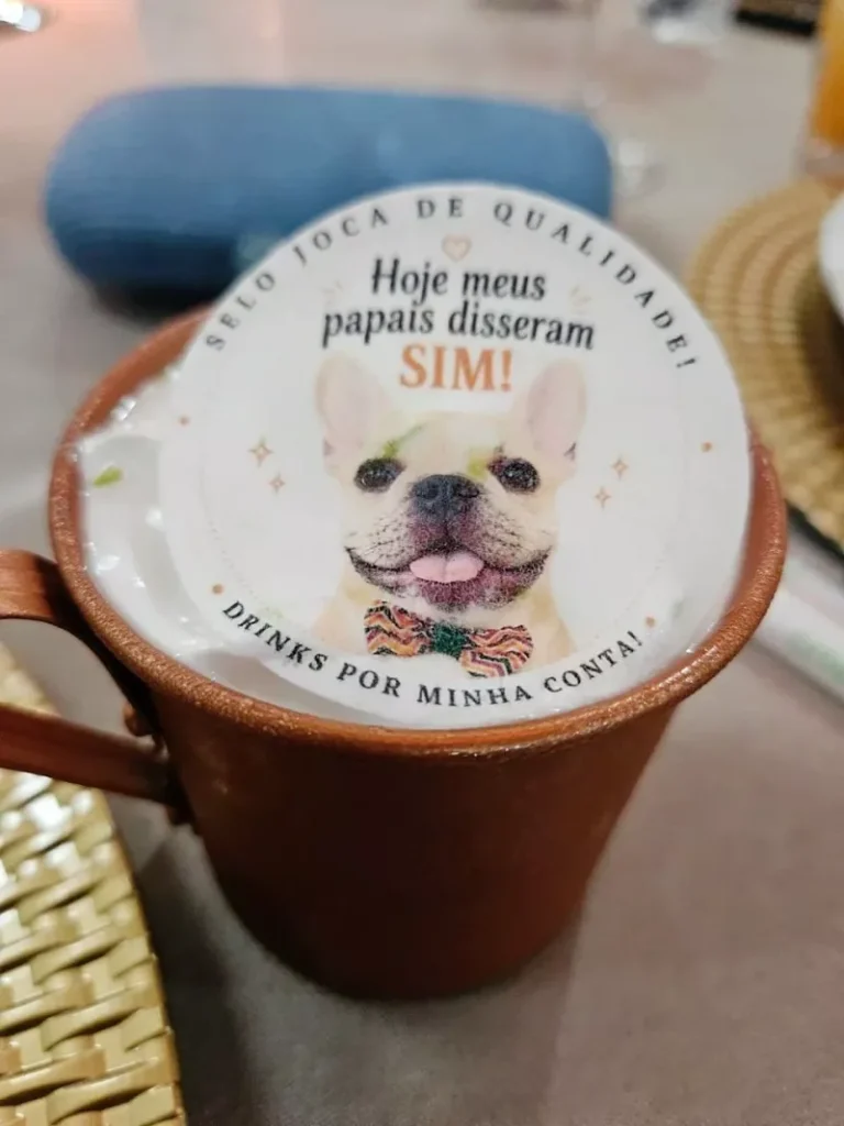 Papel de arroz personalizado para drinks