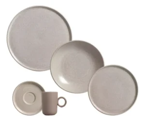 Aparelho de jantar de porcelana com 20 peças