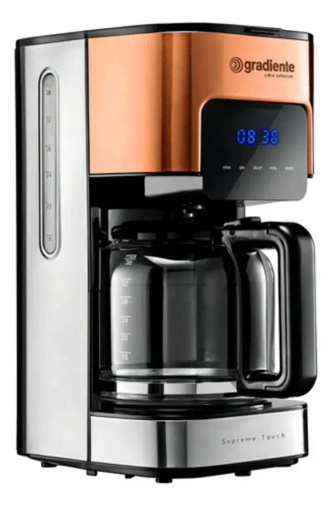 Cafeteira elétrica digital com programação