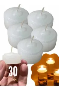 Kit de velas flutuantes para criar atmosfera no salão